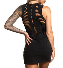 Load image into Gallery viewer, Eyelit Tie Up Tank Dress
