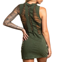 Load image into Gallery viewer, Eyelit Tie Up Tank Dress
