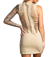 Load image into Gallery viewer, Eyelit Tie Up Tank Dress
